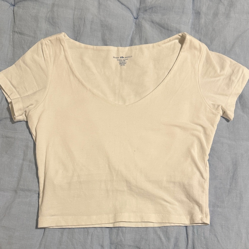 Brandy Melville White Crop Top